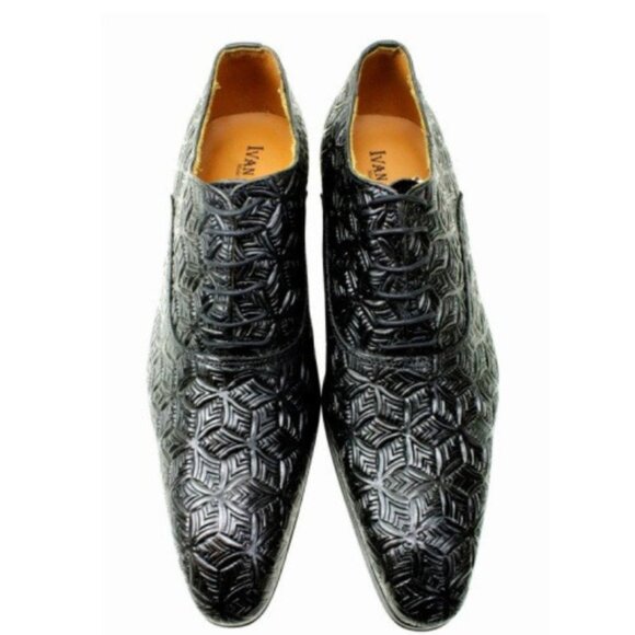 Eric Black Oxford Mens Dress Shoes main image 4